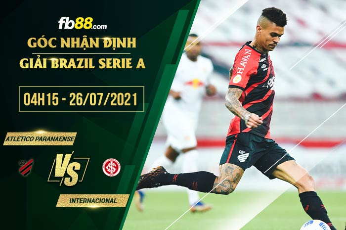 fb88-soi kèo Atletico Paranaense vs Internacional