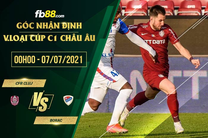fb88-soi kèo CFR Cluj vs Borac
