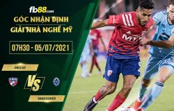 fb88-soi kèo FC Dallas vs Vancouver