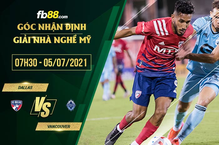 fb88-soi kèo FC Dallas vs Vancouver