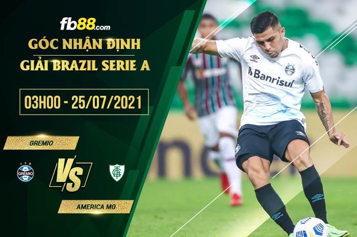 fb88-soi kèo Gremio vs America MG