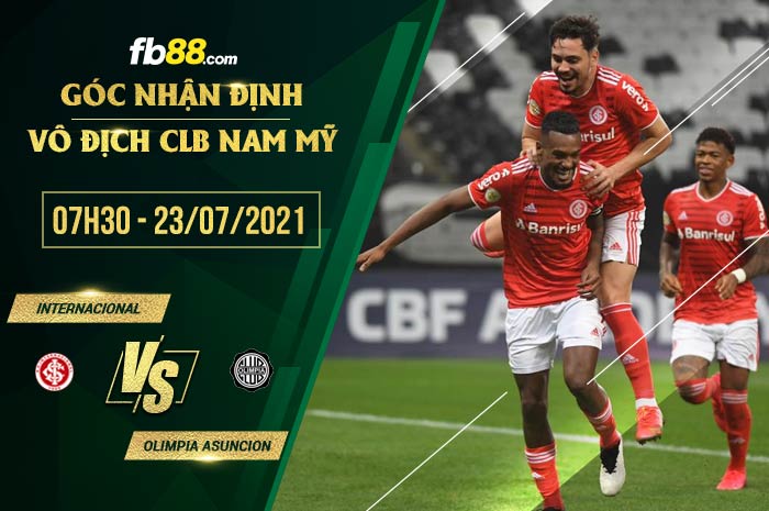 fb88-soi kèo Internacional vs Olimpia Asuncion