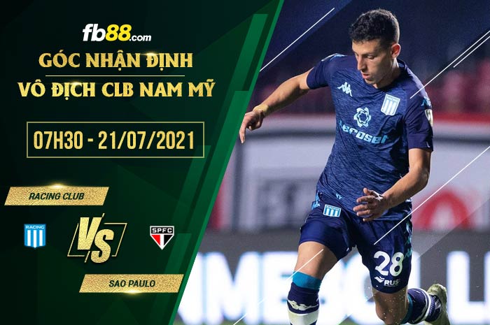 fb88-soi kèo Racing Club vs Sao Paulo