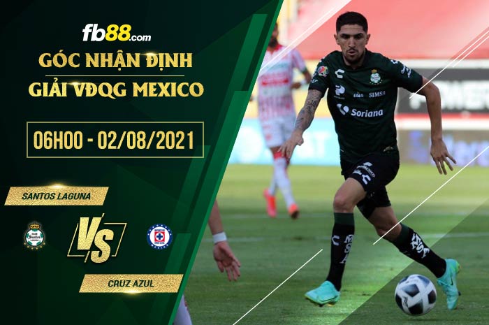 fb88-soi kèo Santos Laguna vs Cruz Azul