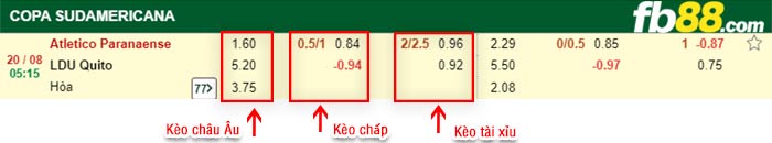 fb88-bảng kèo trận đấu Atletico Paranaense vs LDU Quito