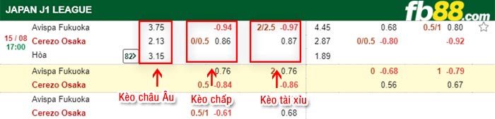 fb88-bảng kèo trận đấu Avispa Fukuoka vs Cerezo Osaka