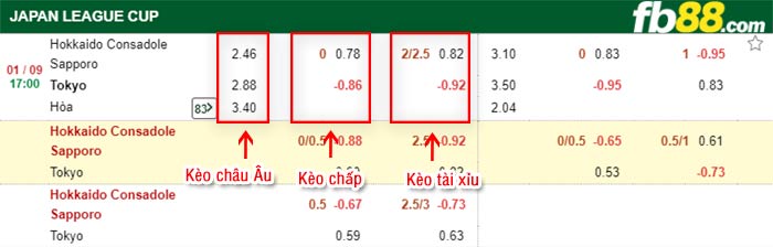 fb88-bảng kèo trận đấu Consadole Sapporo vs FC Tokyo