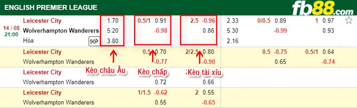 fb88-bảng kèo trận đấu Leicester vs Wolves