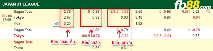 fb88-bảng kèo trận đấu Sagan Tosu vs FC Tokyo