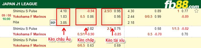 fb88-bảng kèo trận đấu Shimizu S-Pulse vs Yokohama F Marinos