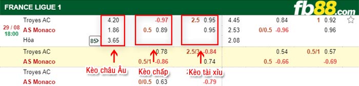 fb88-bảng kèo trận đấu Troyes vs Monaco