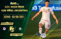 fb88-soi kèo Argentinos Juniors vs Central Cordoba