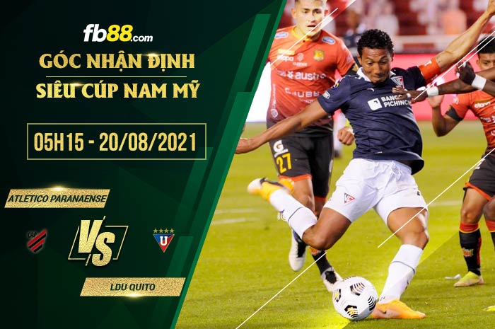 fb88-soi kèo Atletico Paranaense vs LDU Quito