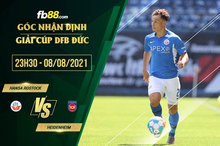 fb88-chi tiết kèo trận đấu Hansa Rostock vs Heidenheim