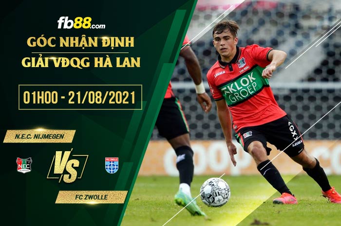 fb88-soi kèo N.E.C. Nijmegen vs FC Zwolle