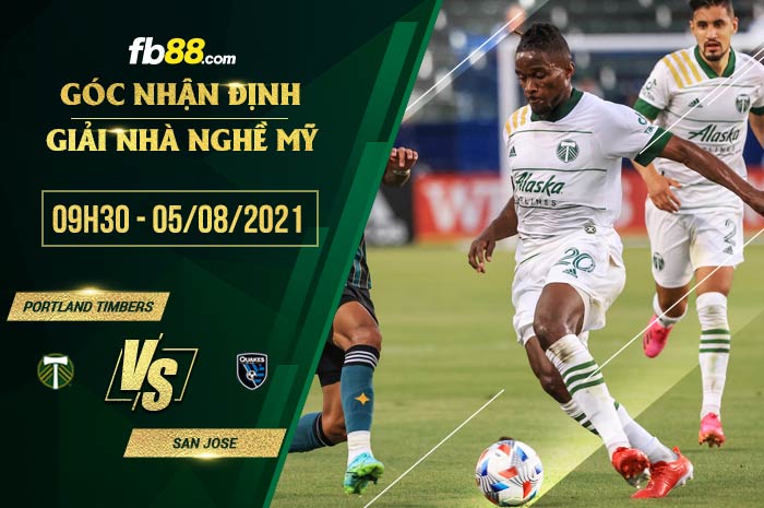 fb88-soi kèo Portland Timbers vs San Jose