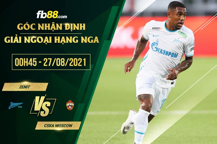 fb88-soi kèo Zenit vs CSKA Moscow