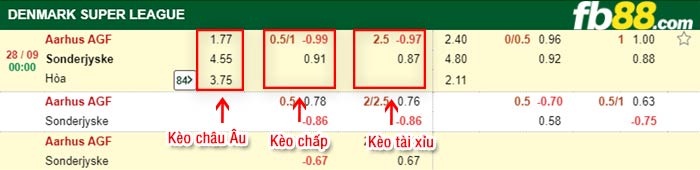 fb88-bảng kèo trận đấu Aarhus AGF vs Sonderjyske
