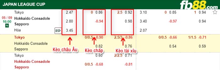 fb88-bảng kèo trận đấu FC Tokyo vs Consadole Sapporo