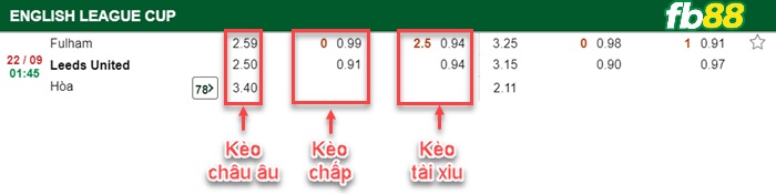 Fb88 bảng kèo trận đấu Fulham vs Leeds