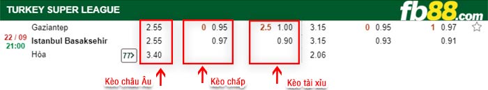 fb88-bảng kèo trận đấu Gazisehir Gaziantep vs Istanbul Basaksehir