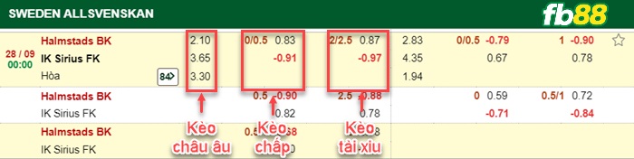 Fb88 bảng kèo trận đấu Halmstads vs Sirius FK