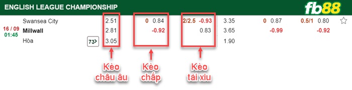 Fb88 bảng kèo trận đấu Swansea City vs Millwall