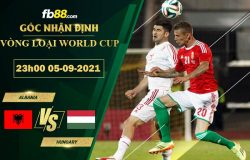 Fb88 soi kèo trận đấu Albania vs Hungary 05-09-2021