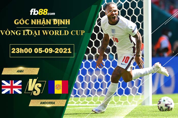 Fb88 soi kèo trận đấu Anh vs Andorra 05-09-2021