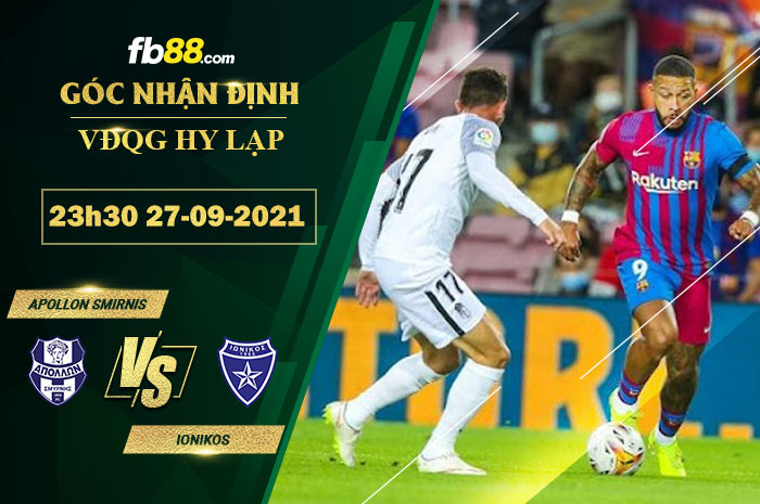 Fb88 soi kèo trận đấu Apollon Smirnis vs Ionikos