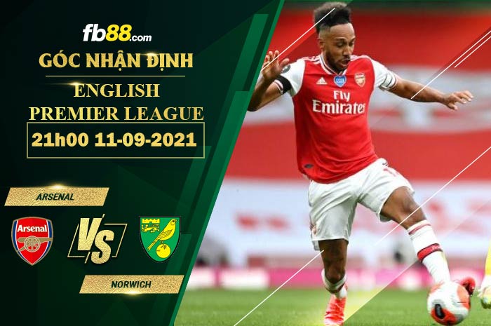Fb88 soi kèo trận đấu Arsenal vs Norwich