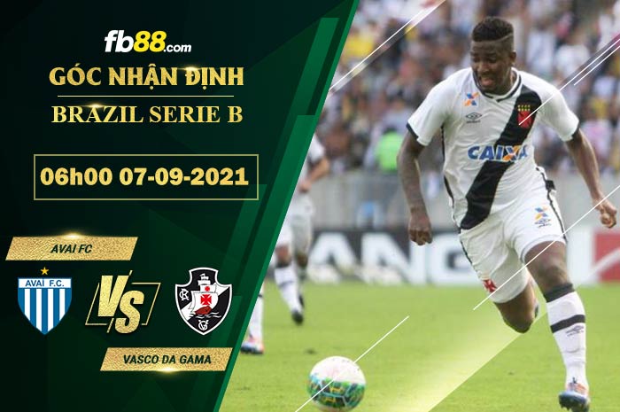 Fb88 soi kèo trận đấu Avai FC vs Vasco da Gama