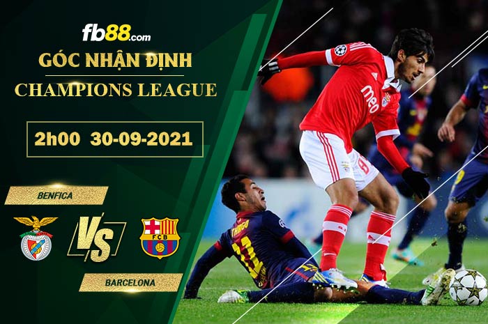 Fb88 soi kèo trận đấu Benfica vs Barcelona