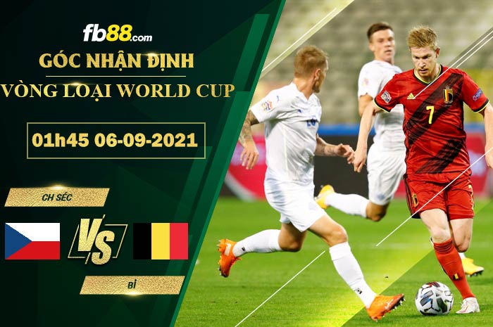 Fb88 soi kèo trận đấu Bỉ vs CH Séc 06-09-2021