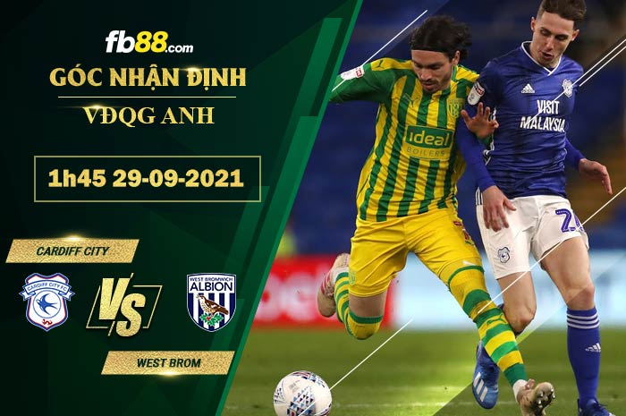 Fb88 soi kèo trận đấu Cardiff City vs West Brom