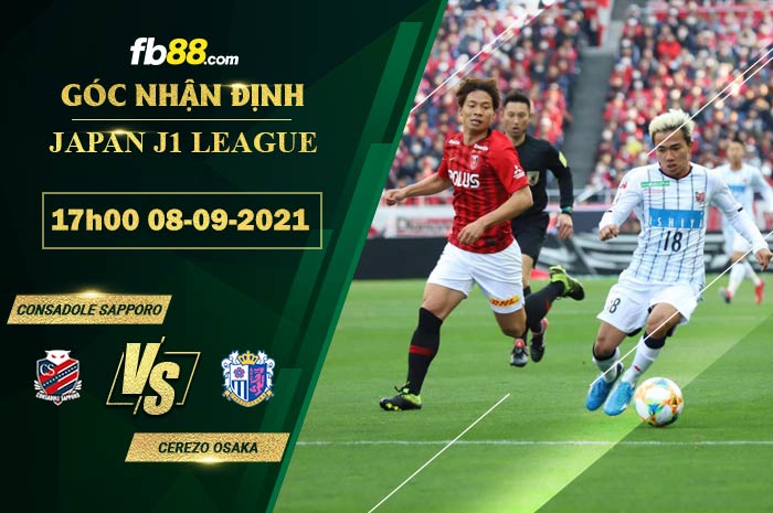Fb88 soi kèo trận đấu Consadole Sapporo vs Cerezo Osaka