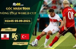 Fb88 soi kèo trận đấu Gibraltar vs Thổ Nhĩ Kỳ 05-09-2021