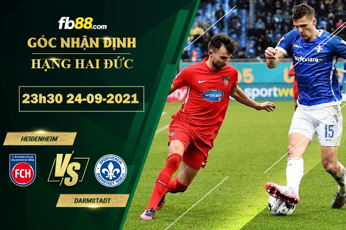 Fb88 soi kèo trận đấu Heidenheim vs Darmstadt