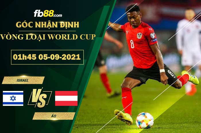 Fb88 soi kèo trận đấu Israel vs Áo 05-09-2021