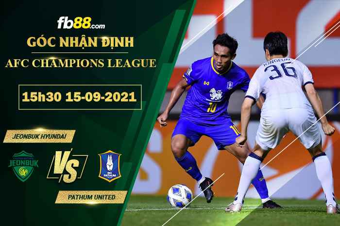 Fb88 soi kèo trận đấu Jeonbuk Hyundai vs Pathum United