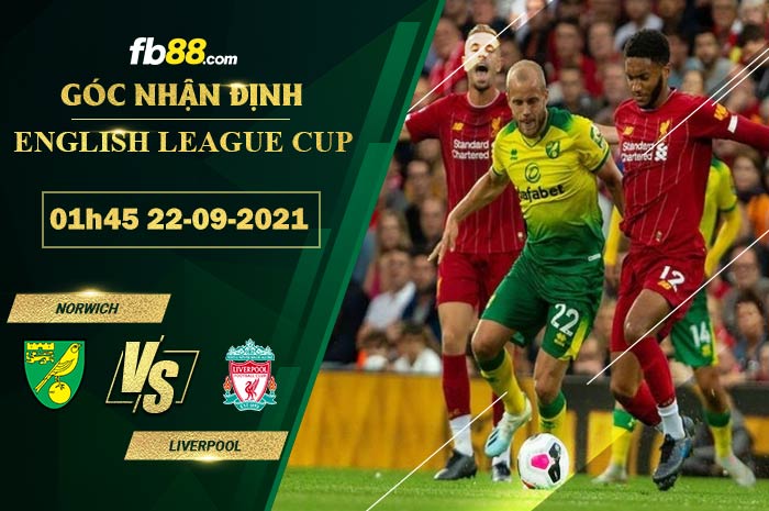Fb88 soi kèo trận đấu Norwich vs Liverpool
