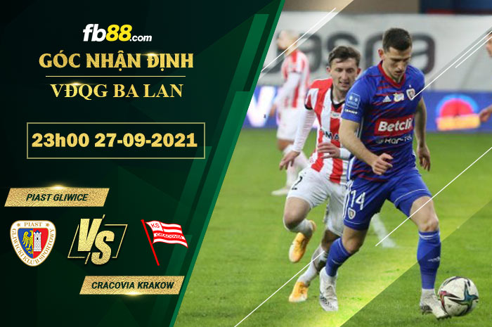 Fb88 soi kèo trận đấu Piast Gliwice vs Cracovia Krakow