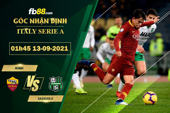Fb88 soi kèo trận đấu Roma vs Sassuolo