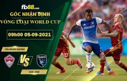 Fb88 soi kèo trận đấu San Jose vs Colorado Rapids 05-09-2021