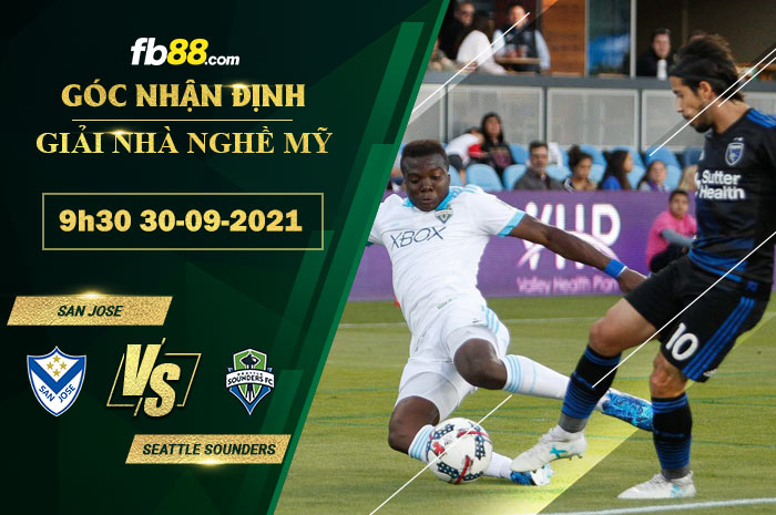 Fb88 soi kèo trận đấu San Jose vs Seattle Sounders