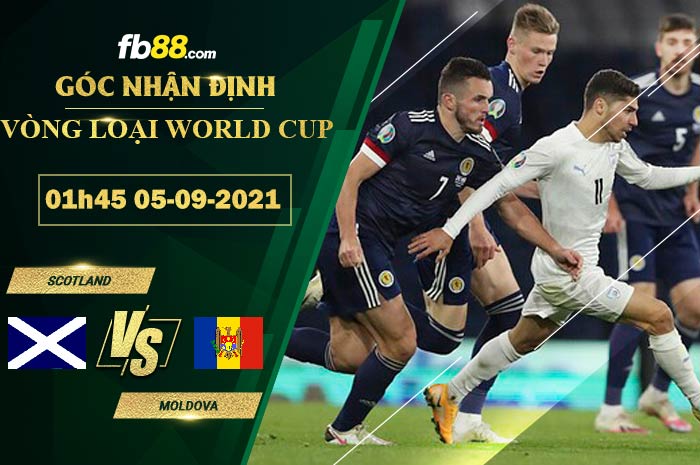 Fb88 soi kèo trận đấu Scotland vs Moldova 05-09-2021