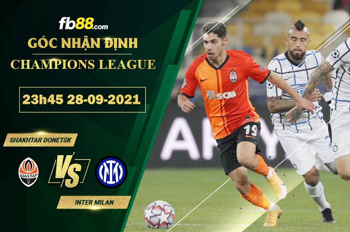 Fb88 soi kèo trận đấu Shakhtar Donetsk vs Inter Milan
