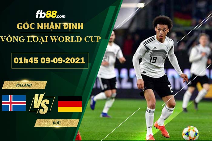 Fb88 bảng kèo trận đấu Iceland vs Đức