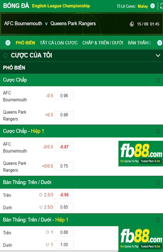 FB88 tỷ lệ kèo trận đấu Bologna vs Hellas Verona