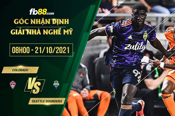 fb88-soi kèo Colorado Rapids vs Seattle Sounders